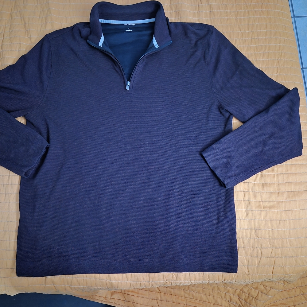 Van Heusen Maroon and Black Regular Fit Pullover